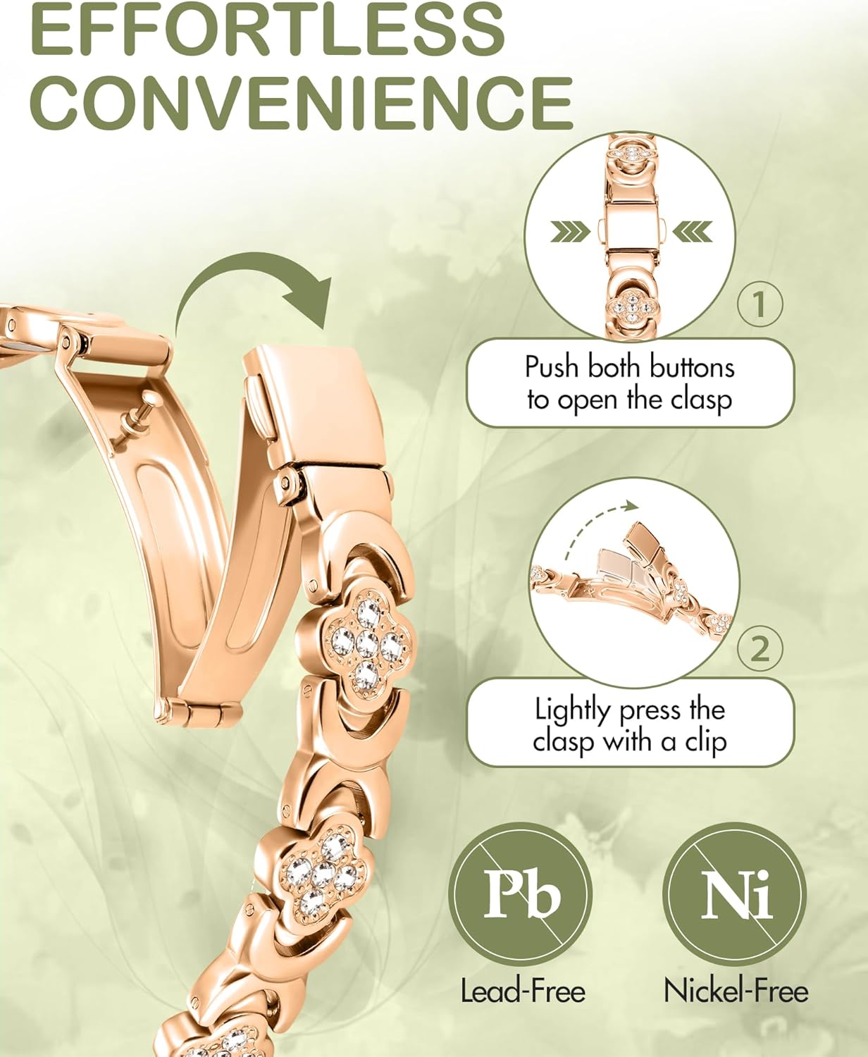 Pure Copper Bracelet for Women, Super Strong Magnetic Therapy Pain Relief Bracelet with 3800 Gauss Magnets and Sparkling Cubic Zirconia, Adjustable, Infinity Clover Jewelry