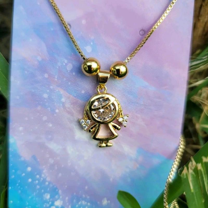 Custom made Pendant Gold plated Female Male